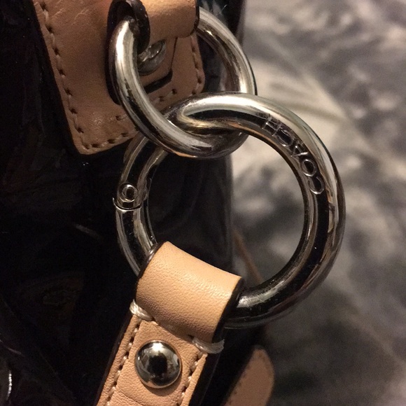 Coach embossed brown satchel bag - Picture 5 of 8